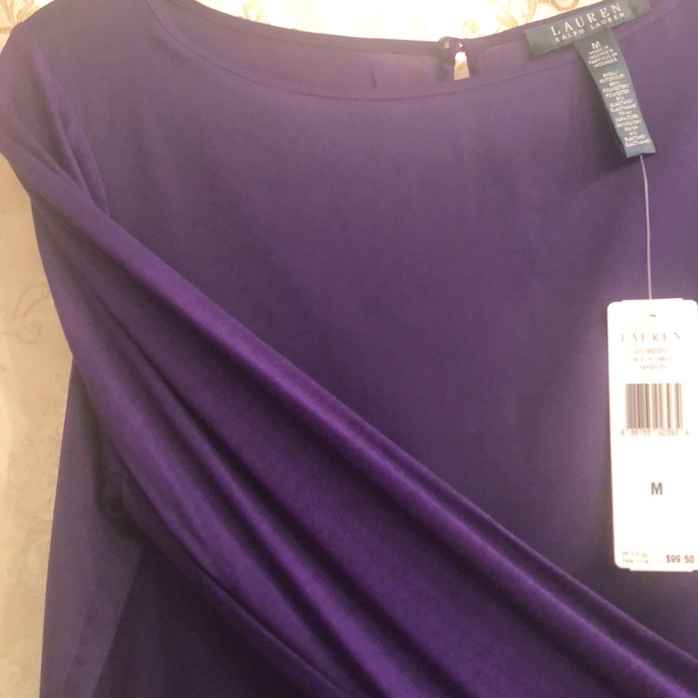 Lauren Ralph Lauren Royal Purple Blouse Medium